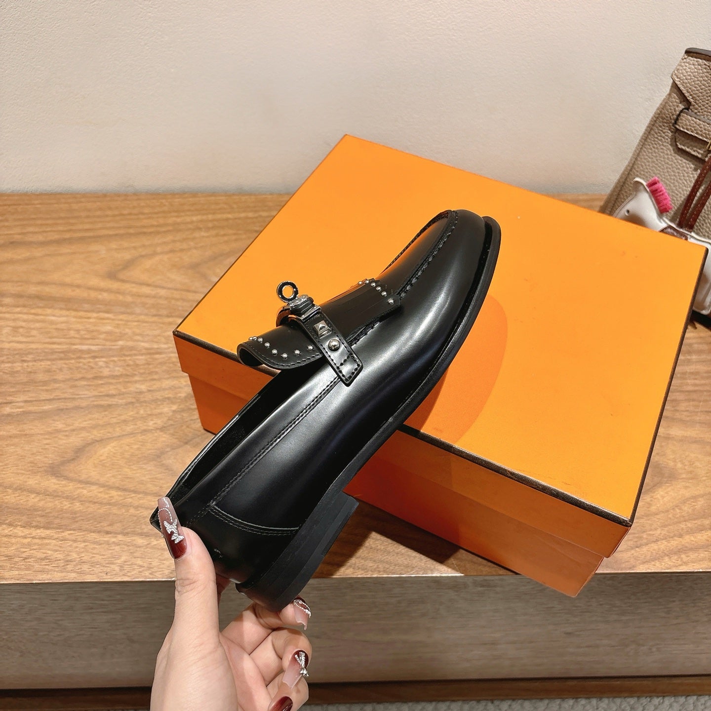 HM Destin Loafers Black Cowhide 526184