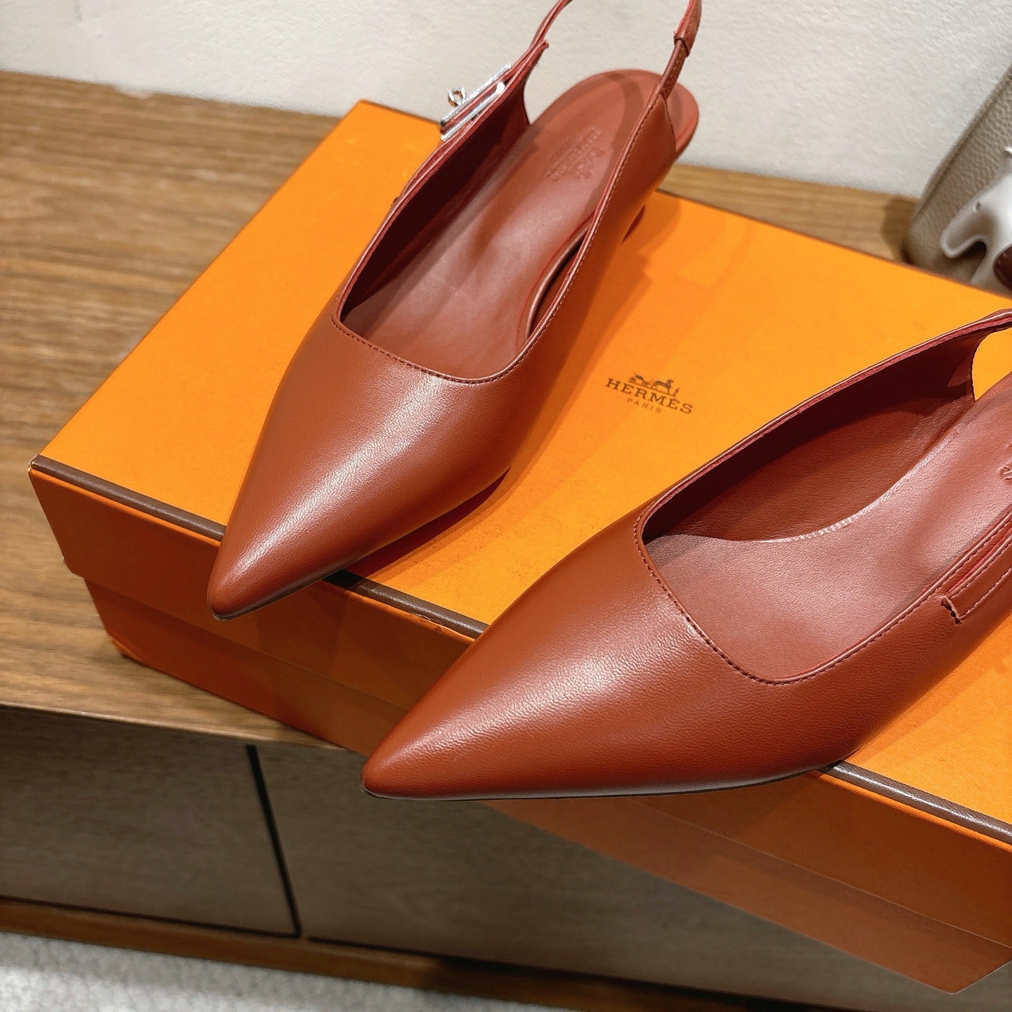 HM Lover Pump 40mm Brown Calfskin 429020