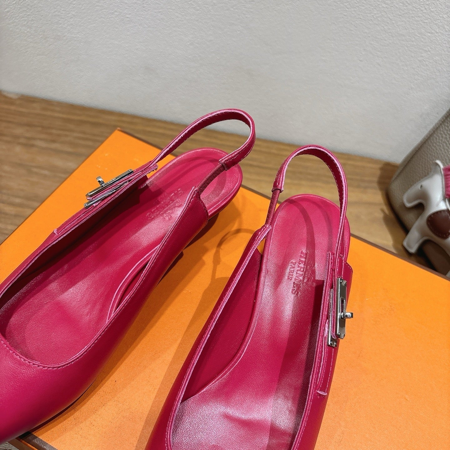 HM Lover Pump 40mm Rose Framboise Calfskin 429021