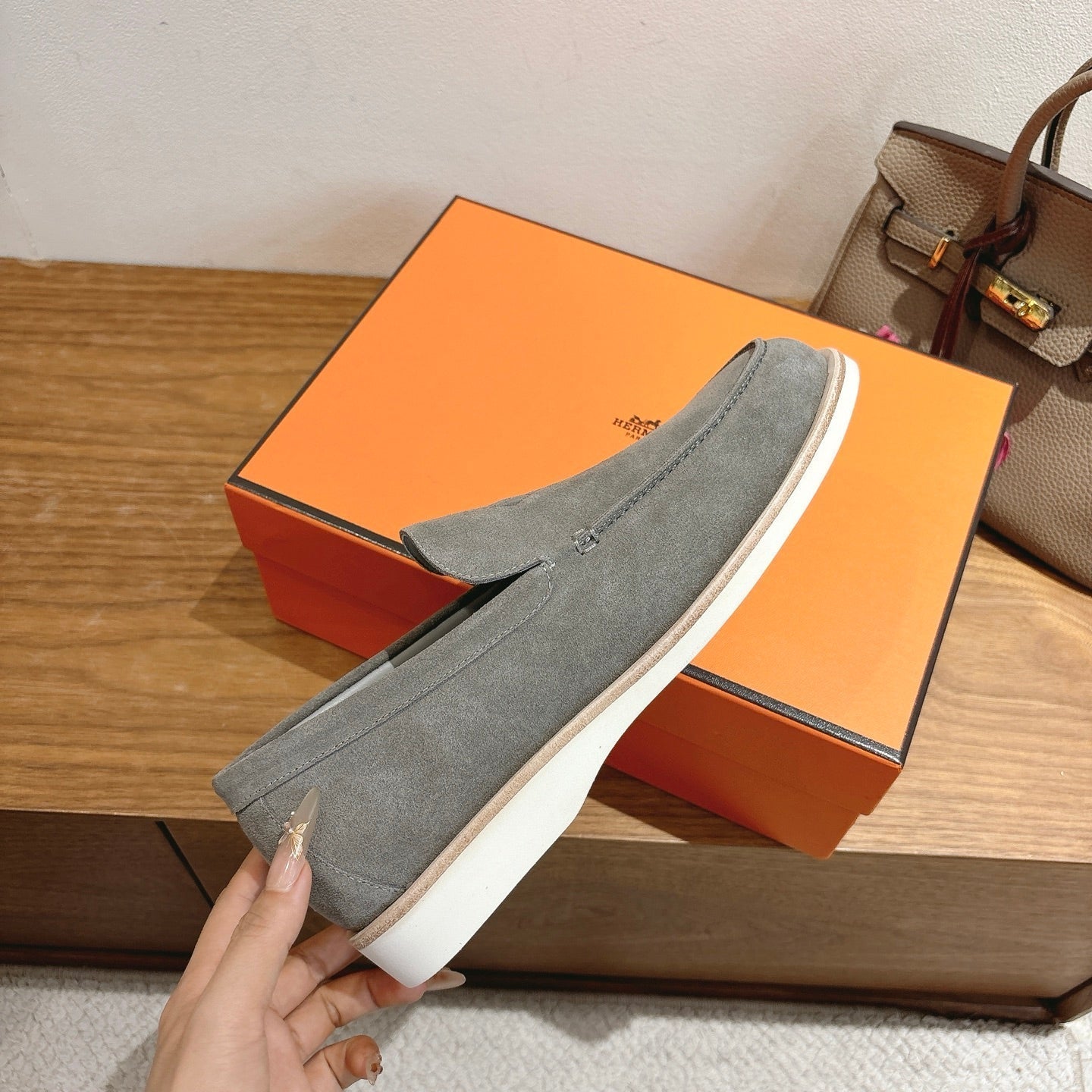 HM Impact Loafers Grey Suede 526168