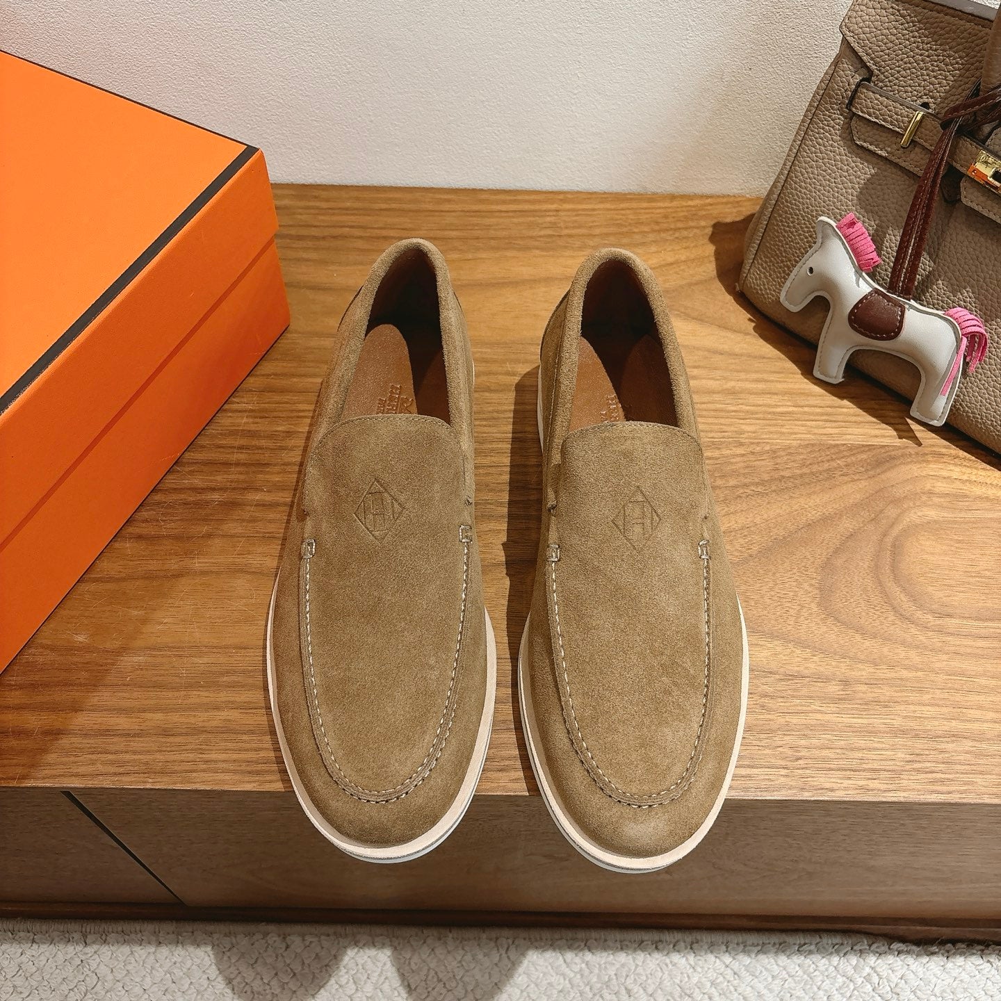 HM Impact Loafers Golden Brown Suede 526166