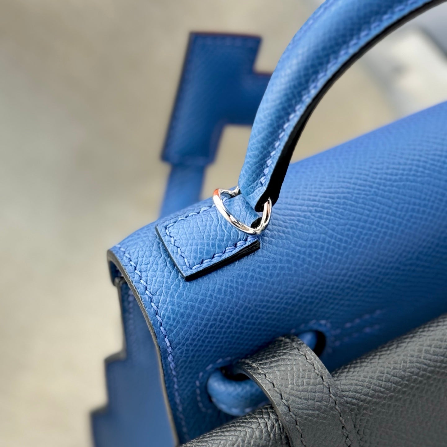 HM Kelly Doll Bag 18cm Dark Blue EpsomLeather 284587