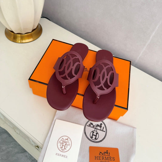 HM Mage Sandal Burgundy Lambskin 605909