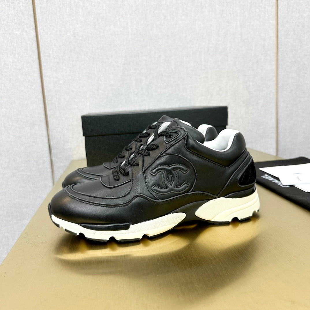 CC 26s Metallic Casual Sneakers Black Mesh Leather 981008