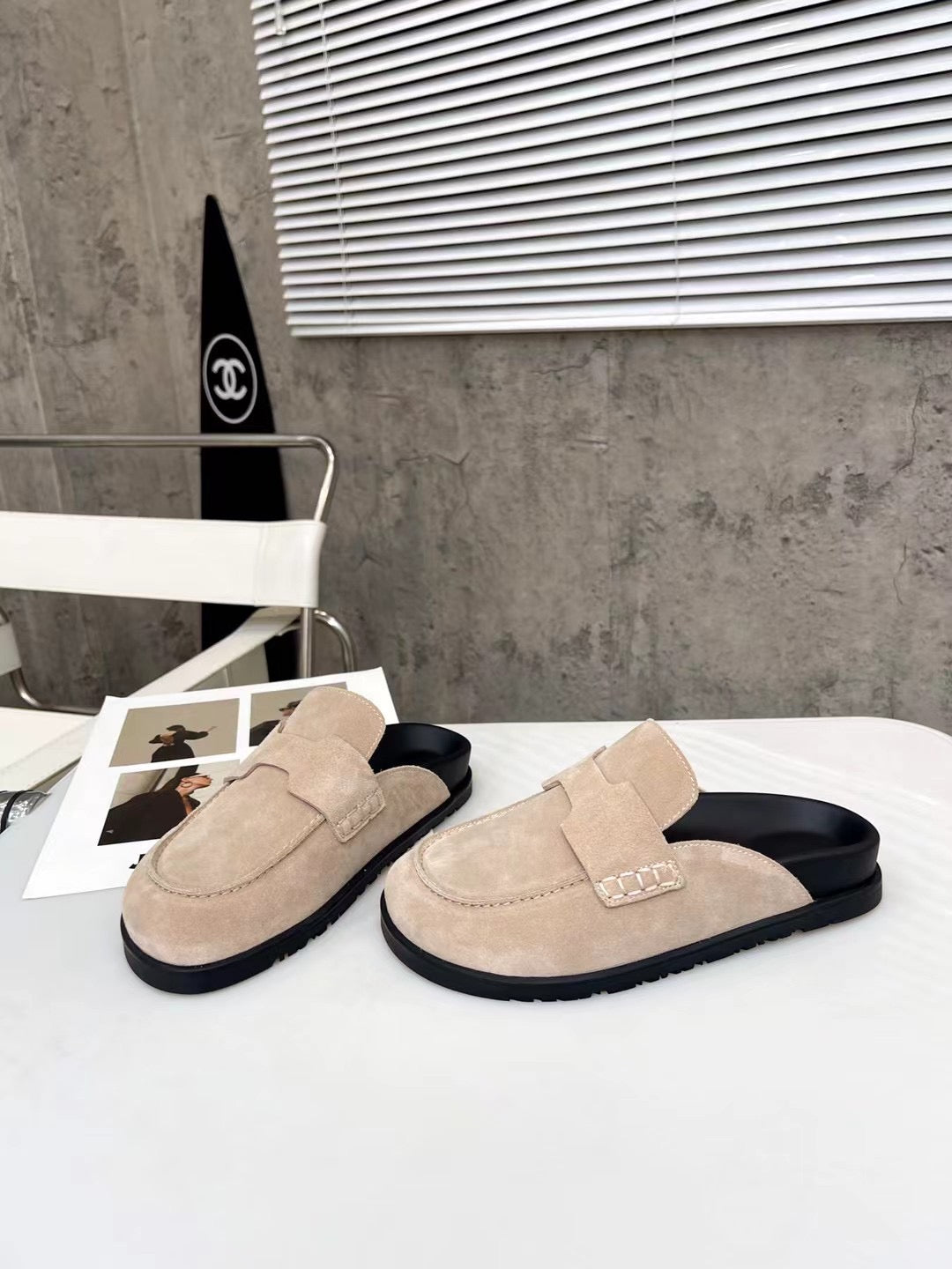 HM 26H Go Mule Light Pink Suede 799300