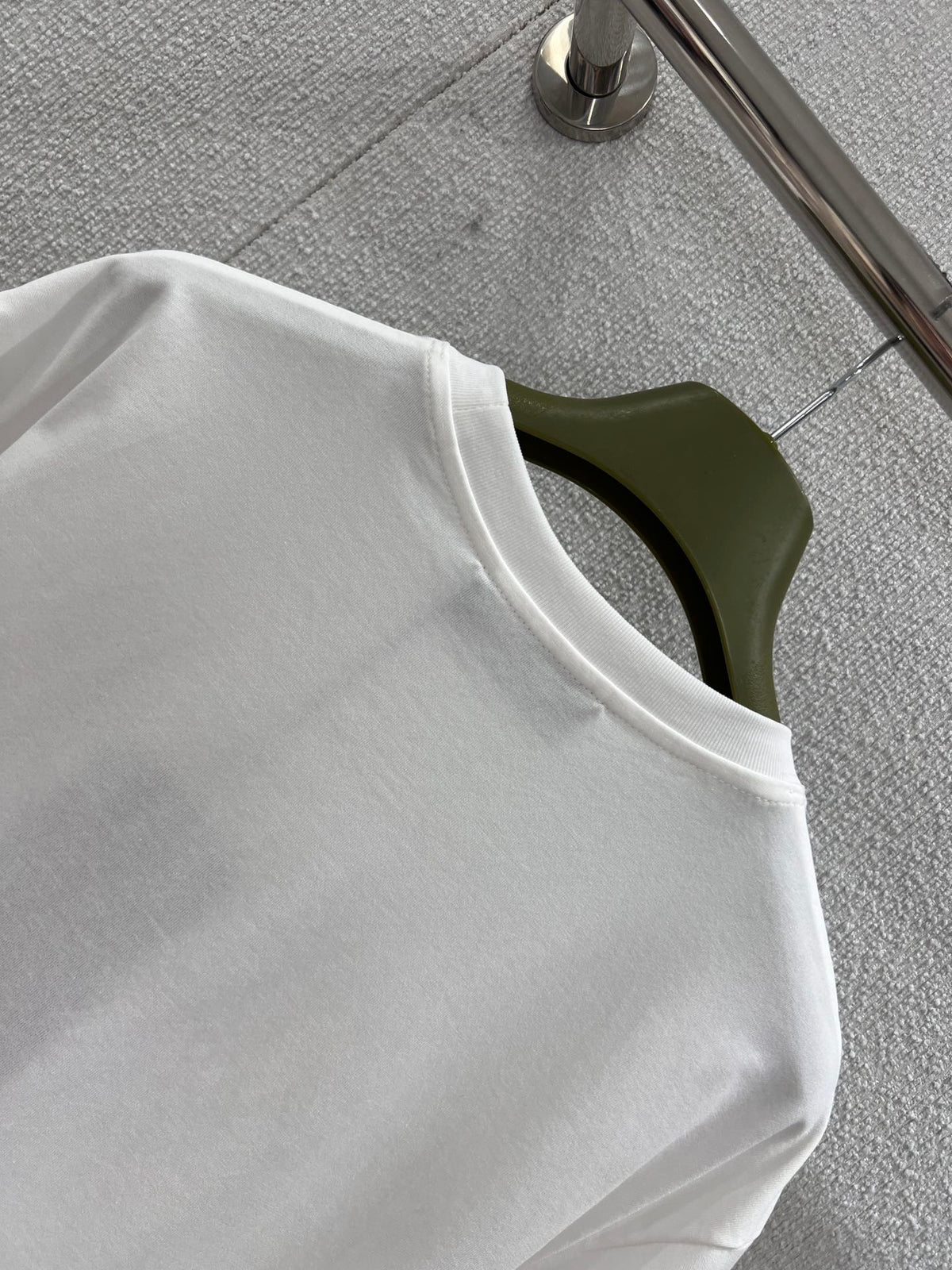 GG Web Stripe Printed Cotton T-Shirt White Cotton 344093