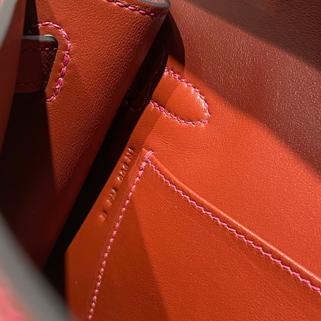 HM Kelly Elan 27cm Red Leather Ghw