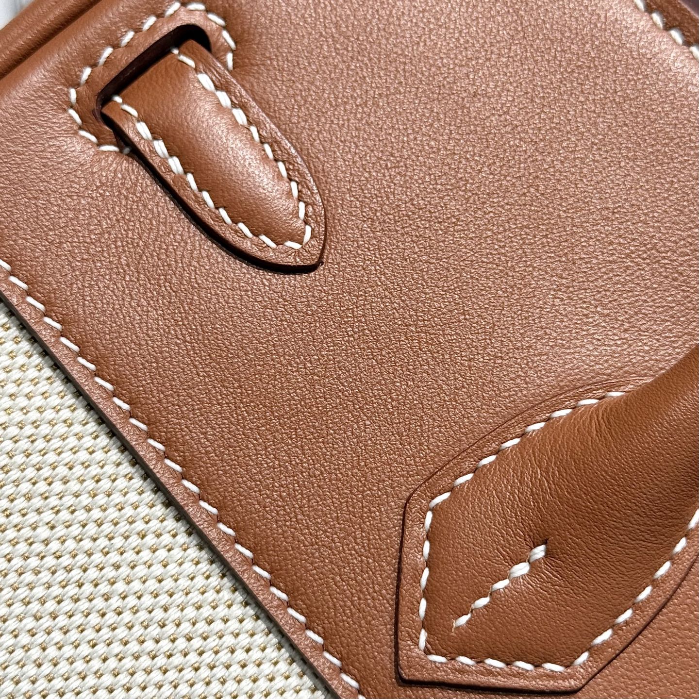 HM Birkin 25cm Golden Brown Swift Cowhide With Horse Totem Beige Canvas Fabric Shw 249990