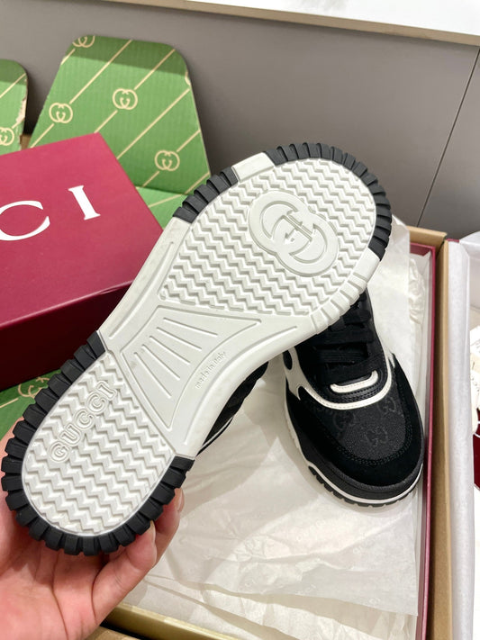 GG 26 Sneaker Black Red Green Cowhide 632872