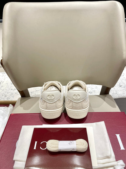 GG 26 Sneaker Light Beige Canvas Suede 632819