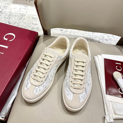 GG 26 Sneaker Light Beige Canvas Suede 632819