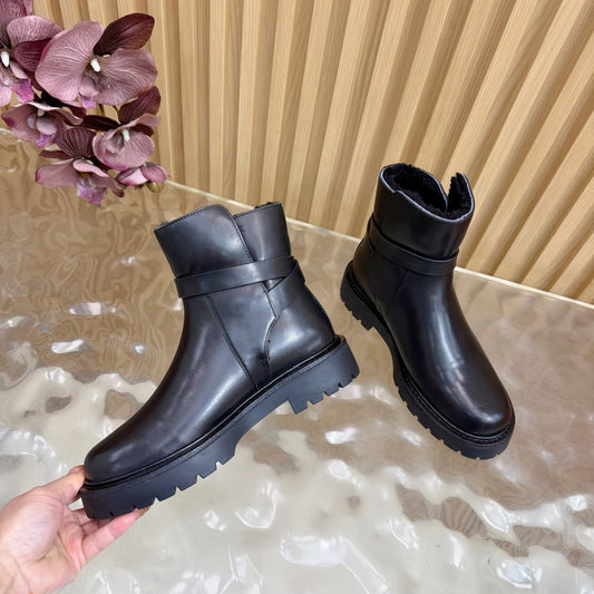 HM Jeff Ankle Boots Black Nappa Leather 537932