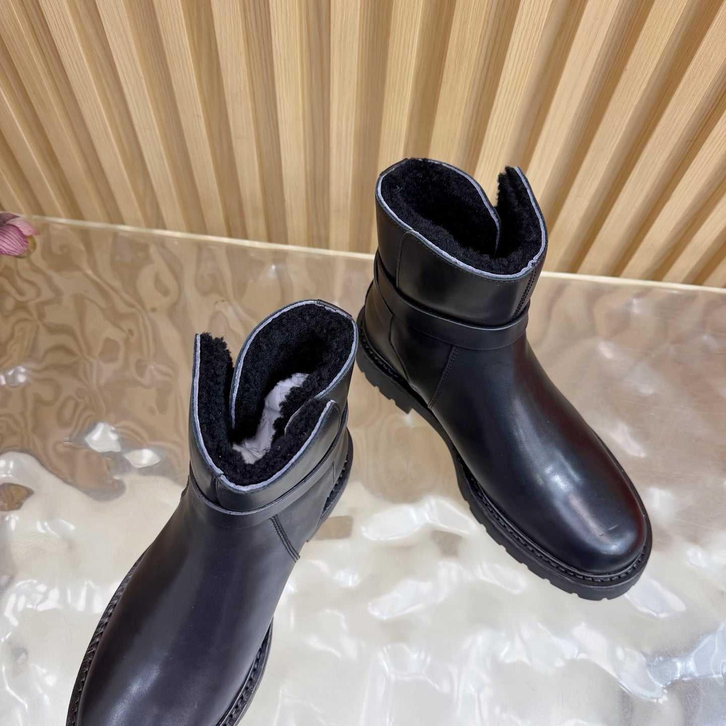 HM Jeff Ankle Boots Black Nappa Leather 537932