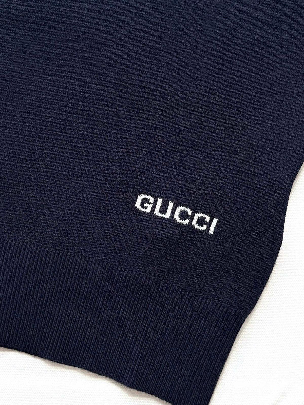 GG 25 Knitted Sweater Black Cotton 0007