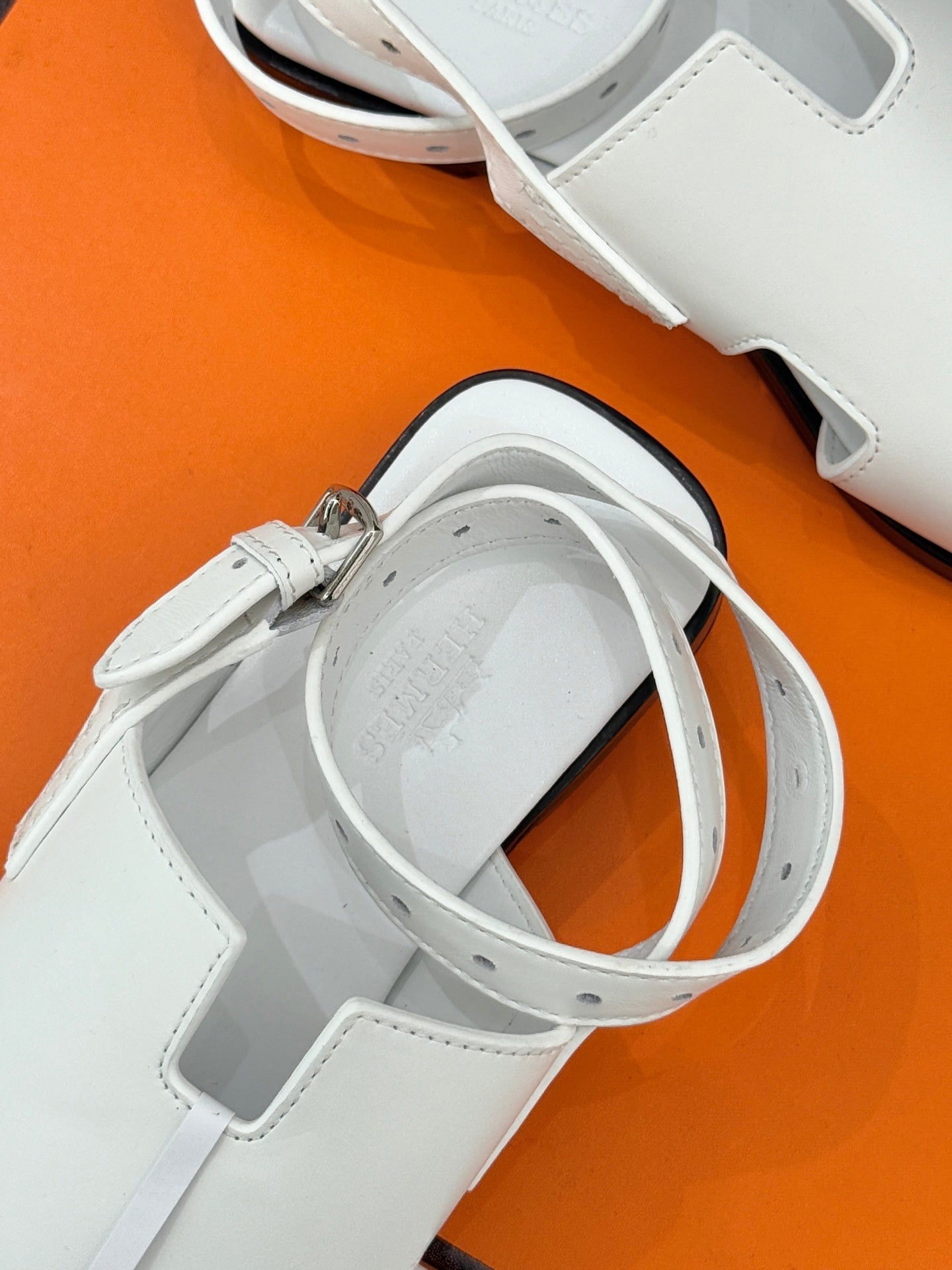 HM Maya Sandal  White Leather 642792