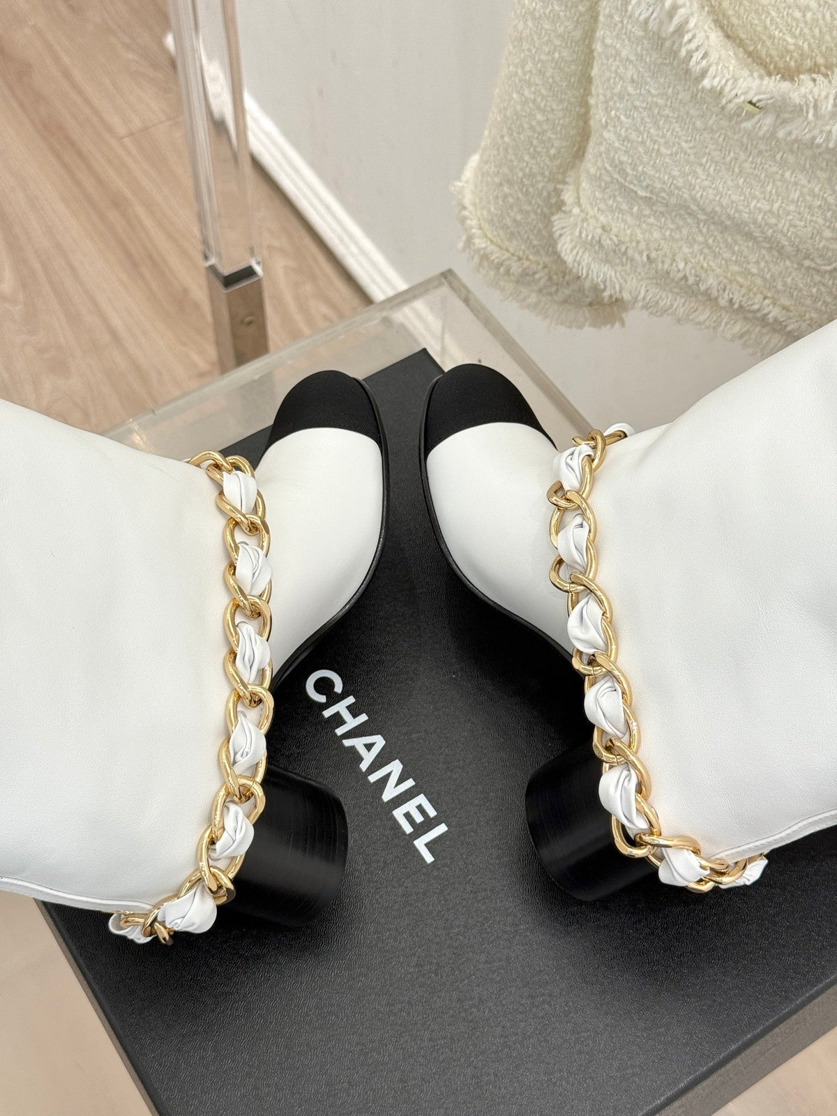 CC 26K Trousers Boot White Leather 904743