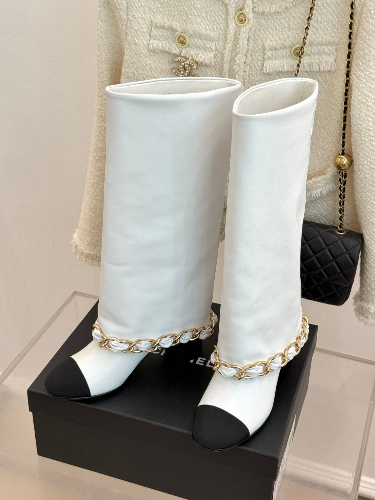 CC 26K Trousers Boot White Leather 904743