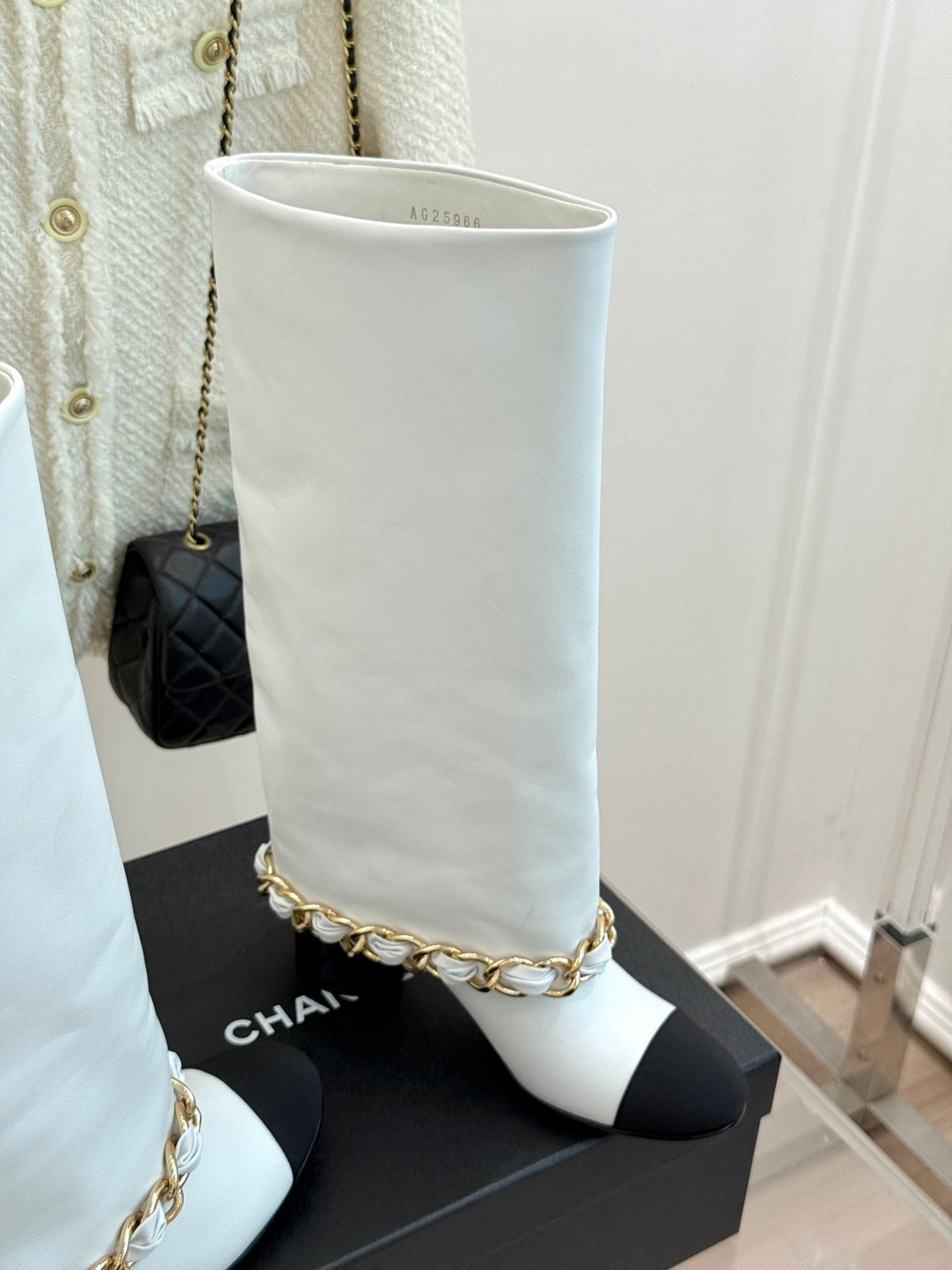 CC 26K Trousers Boot White Leather 904743