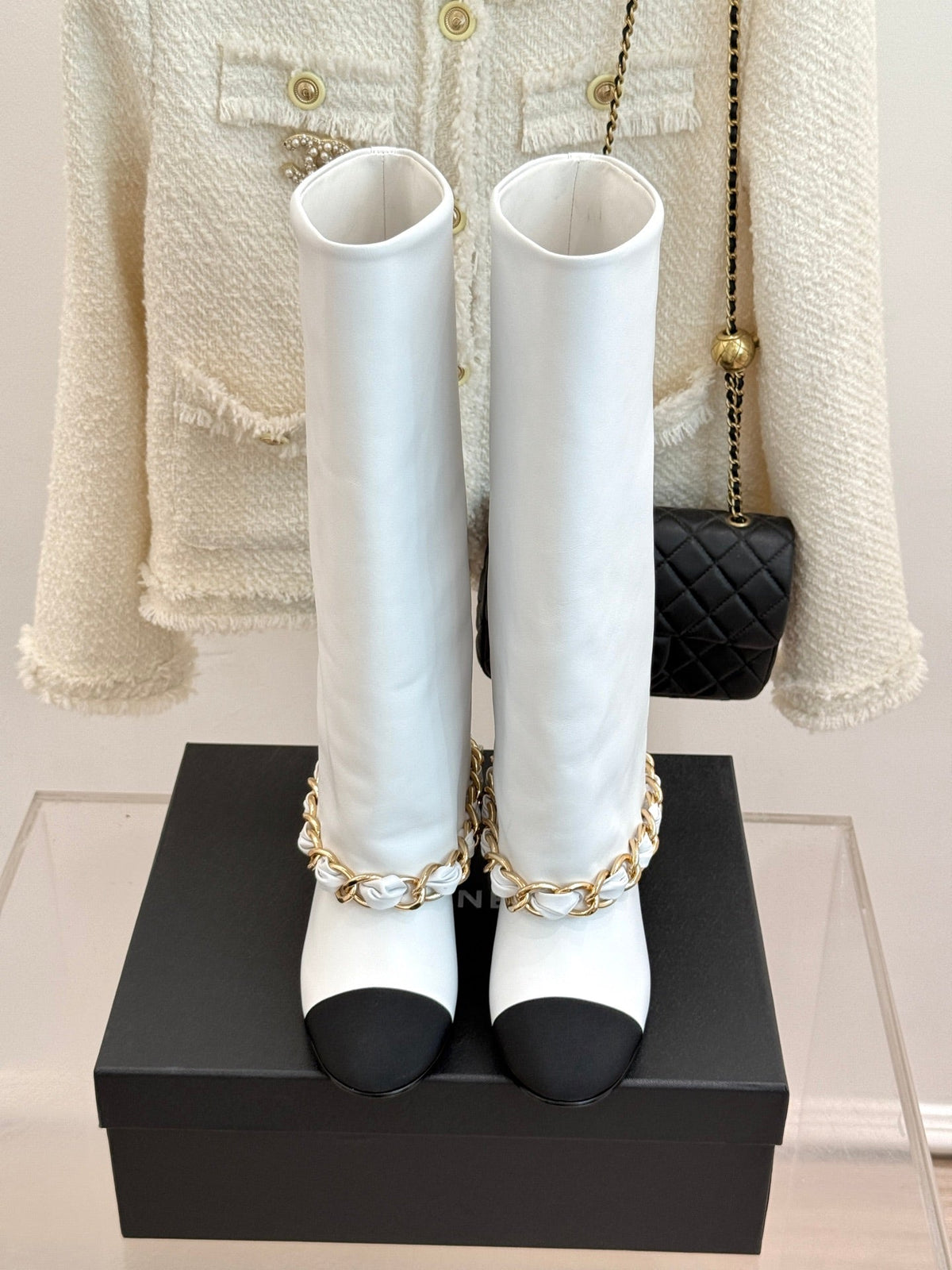 CC 26K Trousers Boot White Leather 904743