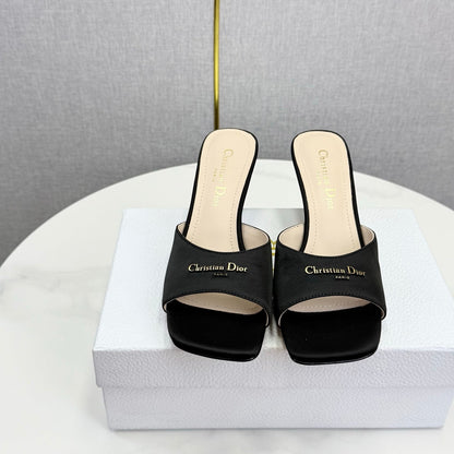 CD 26 High Heel Mule 75 Black Suede 620359