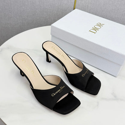 CD 26 High Heel Mule 75 Black Suede 620359