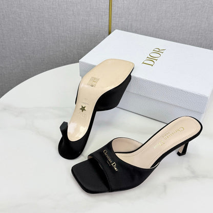CD 26 High Heel Mule 75 Black Suede 620359