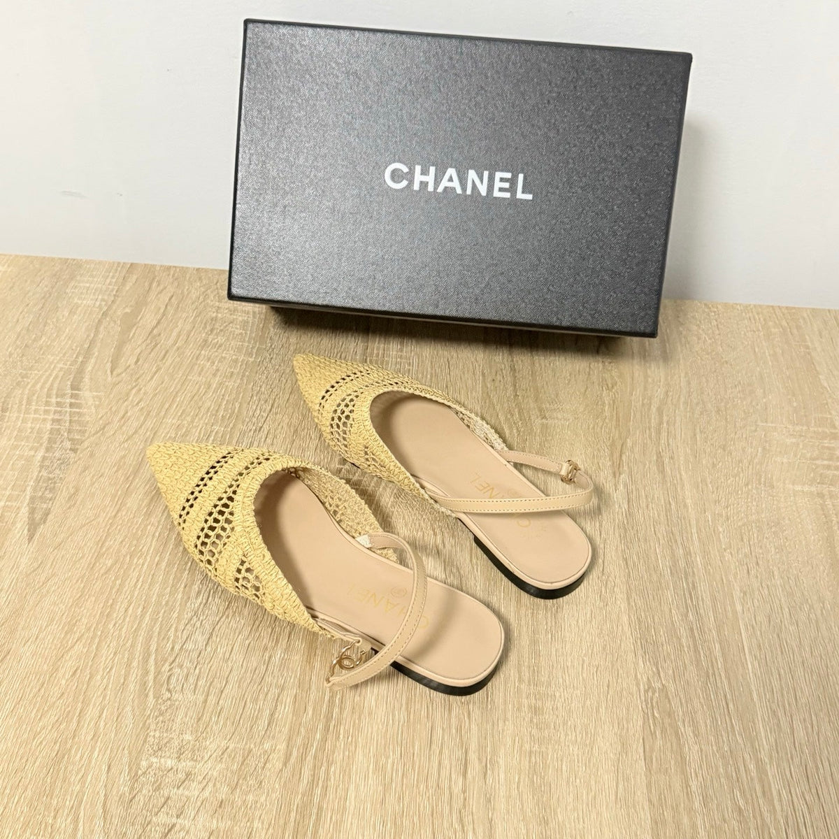 CC 26s Slingback Beige Straw 865690