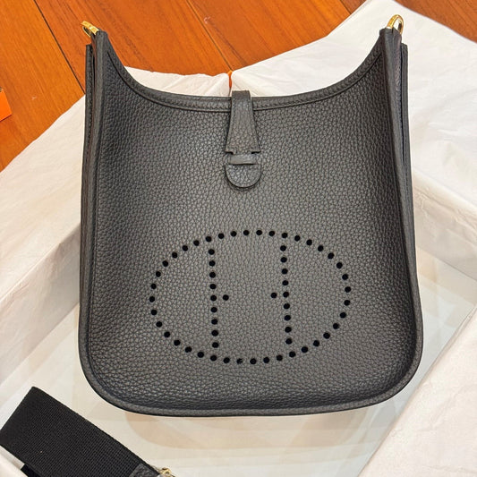 HM Evelyne 23cm Black Togo Leather 281207