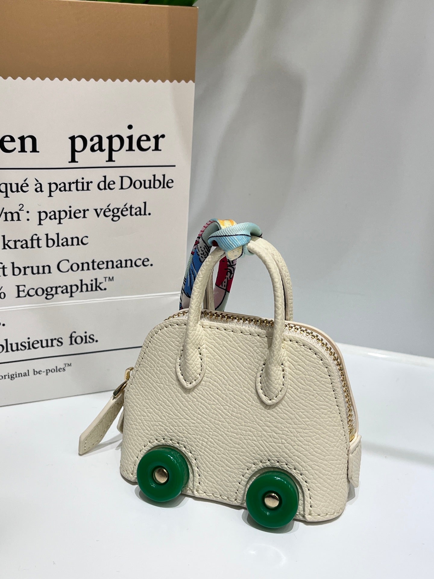 Hermès Bolide On Wheels Charm in Leather