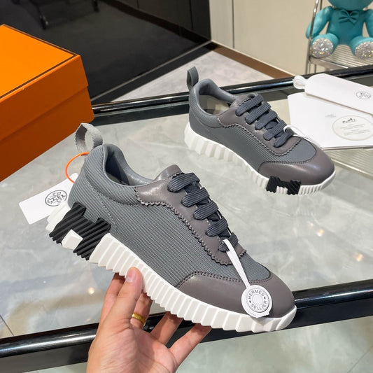 HM Bouncing Sneakers Dark Grey Mesh  and Sport Goatskin 531350