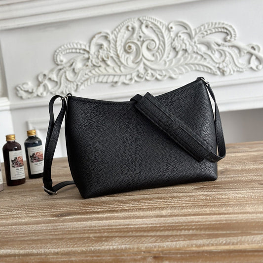 HM Berlingot Shoulder Bag Black Epsom Leather 270325