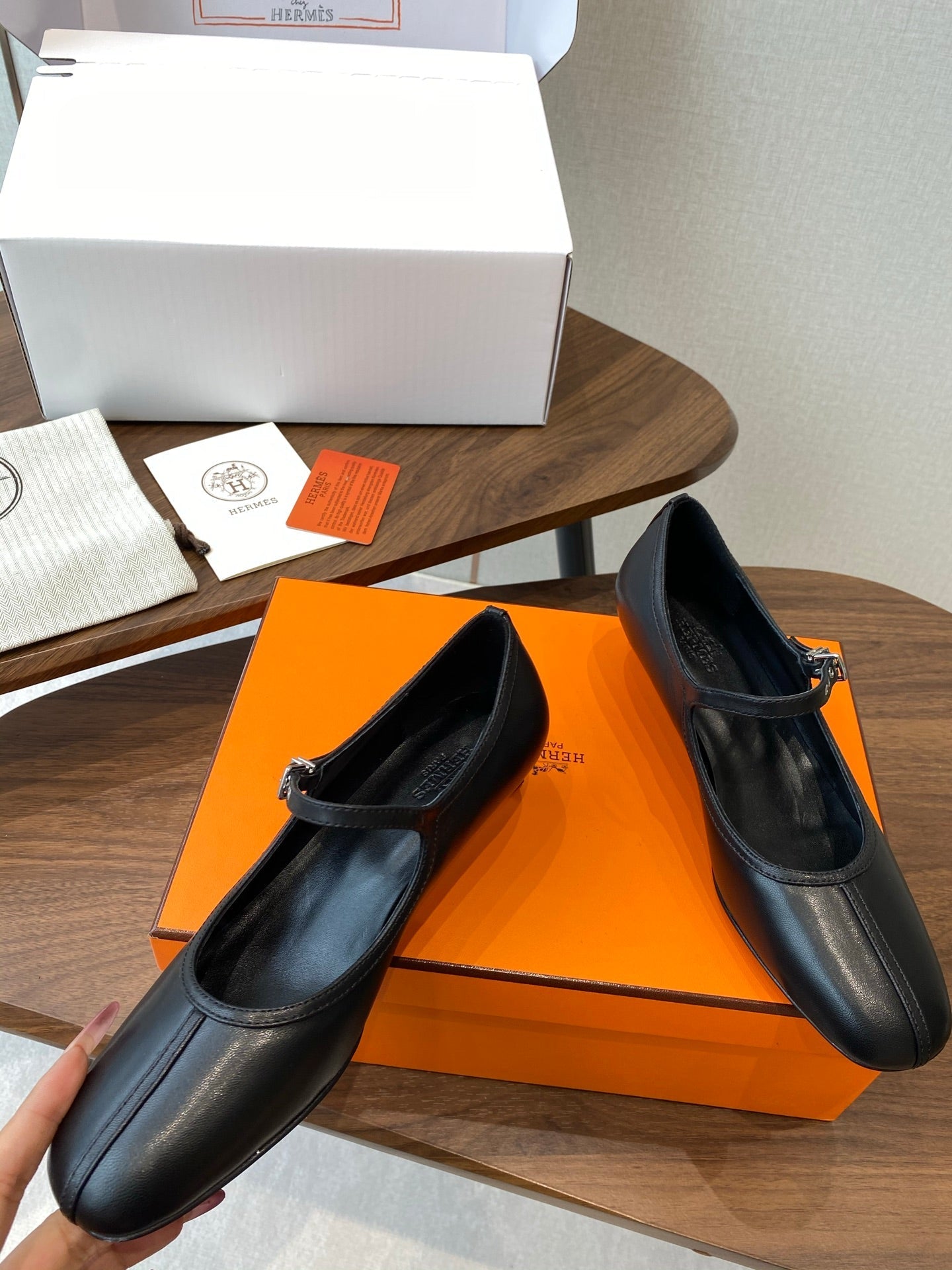 HM 25s Mary Jane 40mm Black Calfskin 422570
