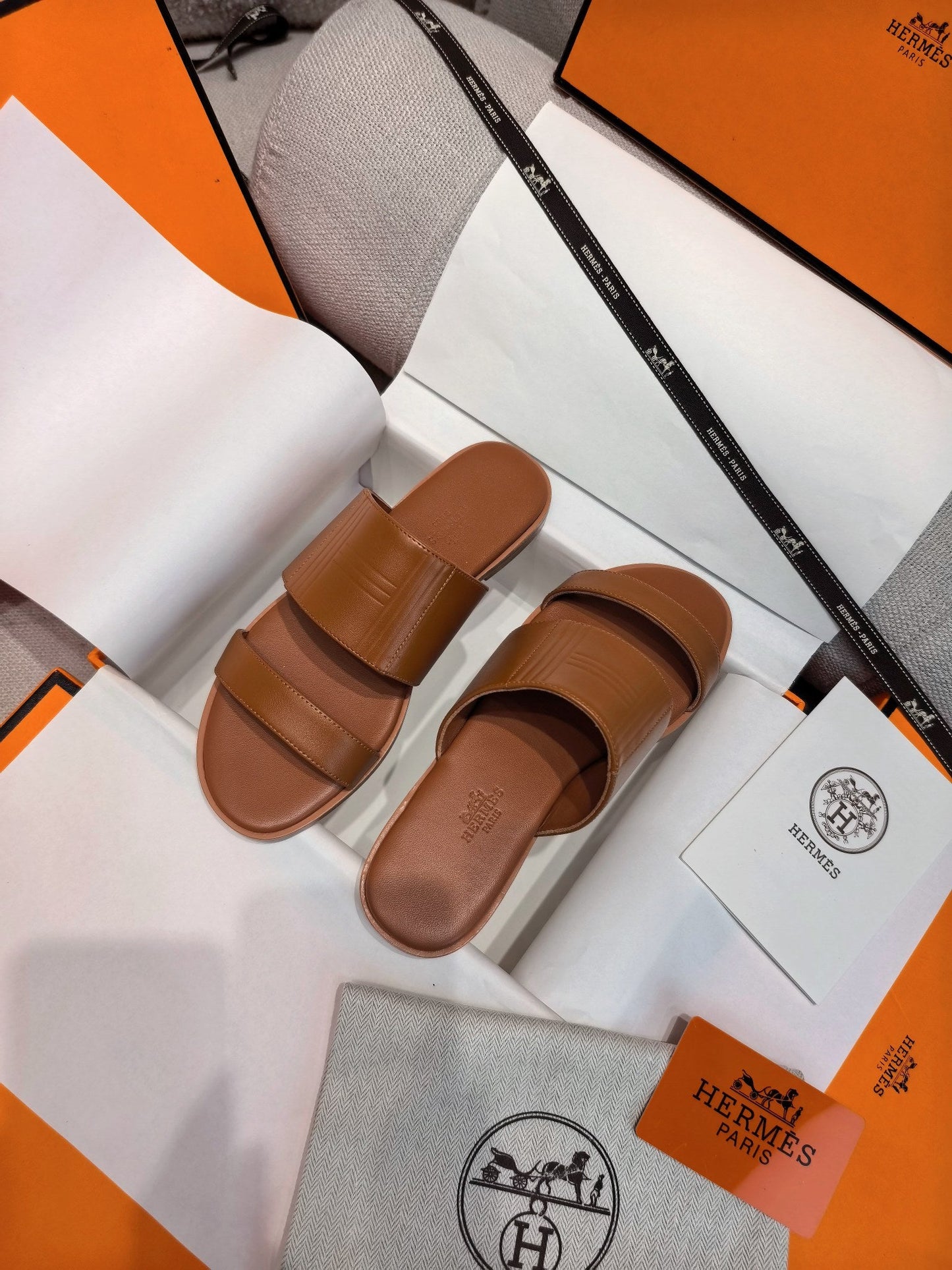 HM Mona Sandals Tan Leather 799035