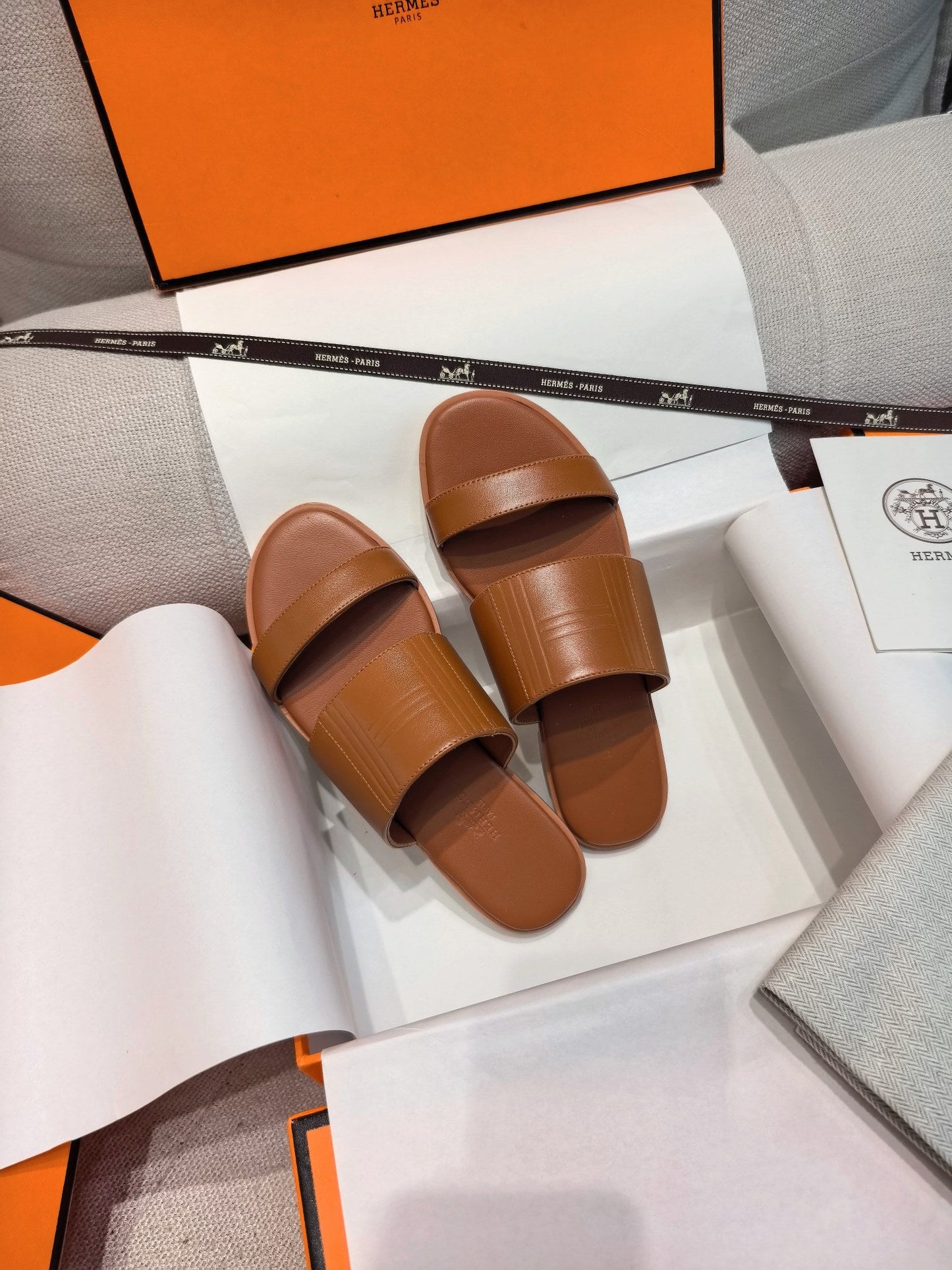 HM Mona Sandals Tan Leather 799035
