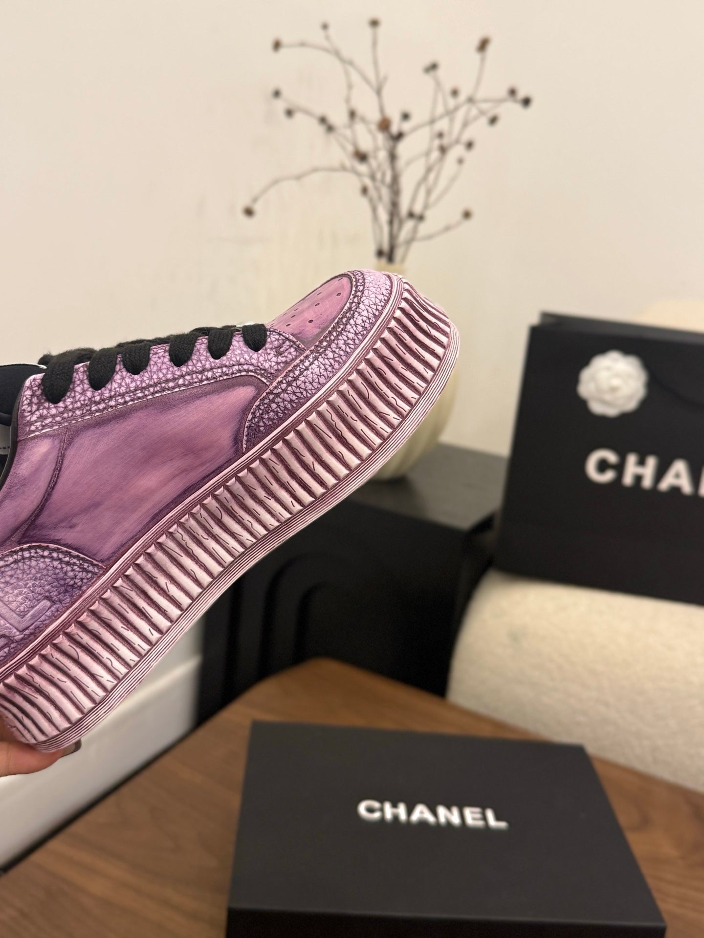 CC 26s Casual Sneaker Light Purple Leather 183614