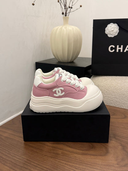 CC 26s Casual Sneaker Pink White Canvas Leather 183595