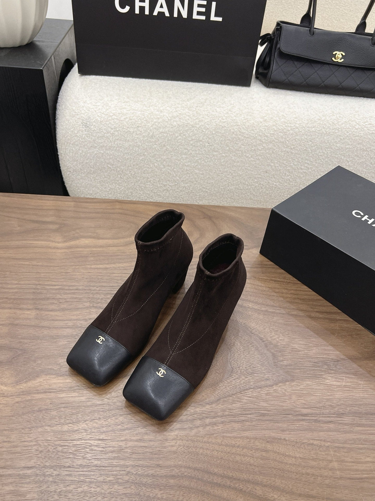 CC 26s Oxford Boots 5.5cm Coffee Suede 909940