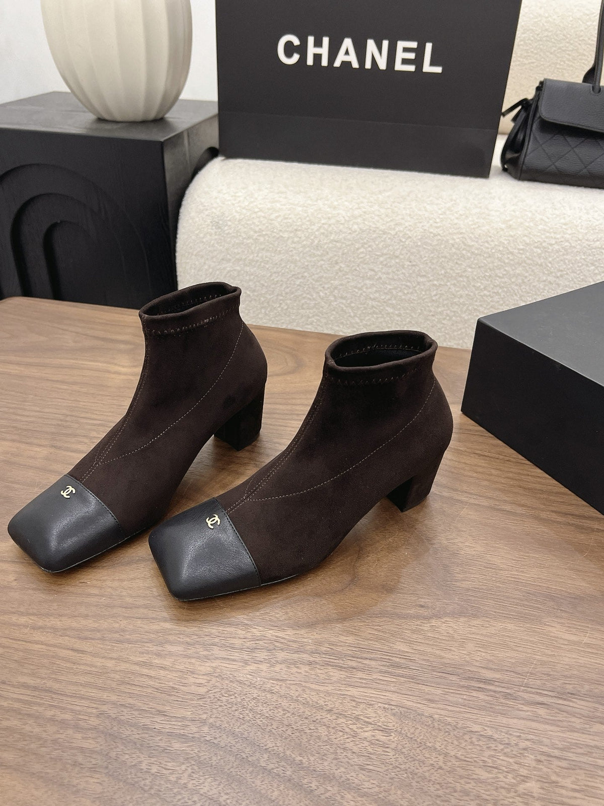CC 26s Oxford Boots 5.5cm Coffee Suede 909940