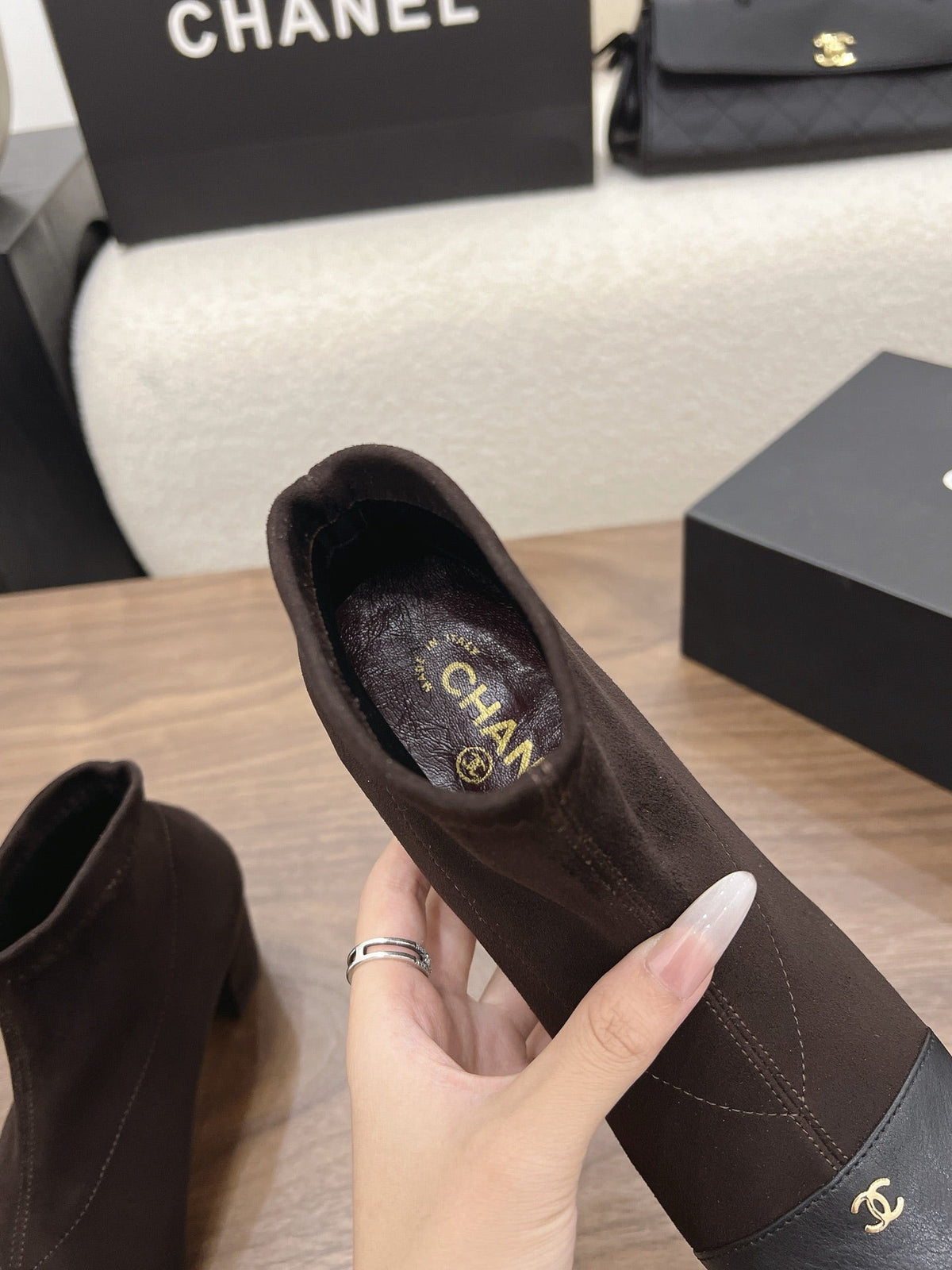 CC 26s Oxford Boots 5.5cm Coffee Suede 909940