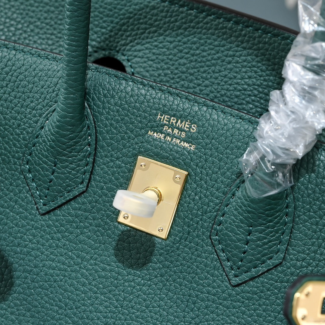HM Birkin Teal Green Togo Leather GHW