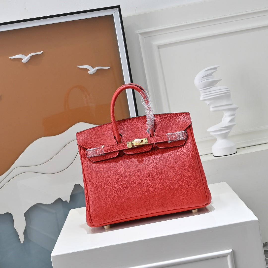 HM Birkin 30cm Red Togo Leather GHW