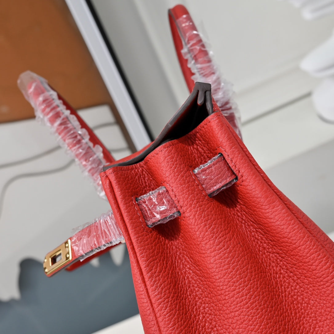 HM Birkin 30cm Red Togo Leather GHW