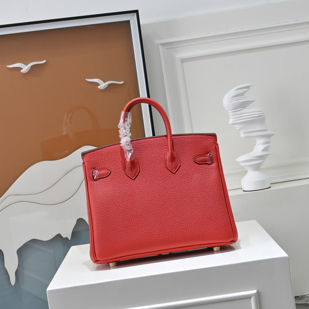 HM Birkin 30cm Red Togo Leather GHW