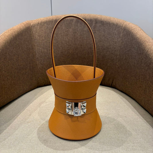 HM Mini Medor Bag Orange Epsom Calfskin 269887