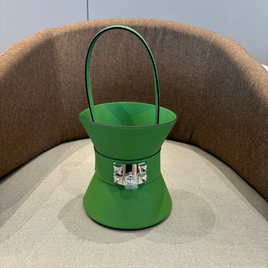 HM Mini Medor Bag Green Epsom Calfskin 269905