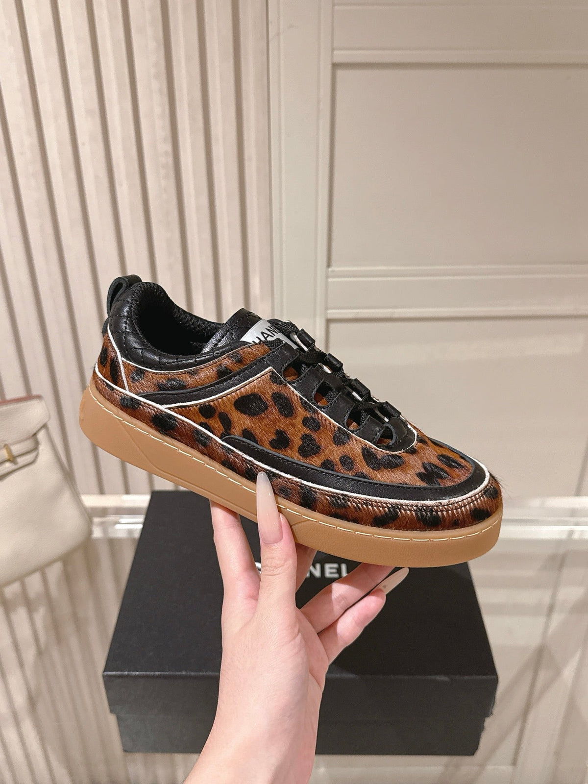 CC 26s Casual Sneakers Leopard Print Pony Hair 103717