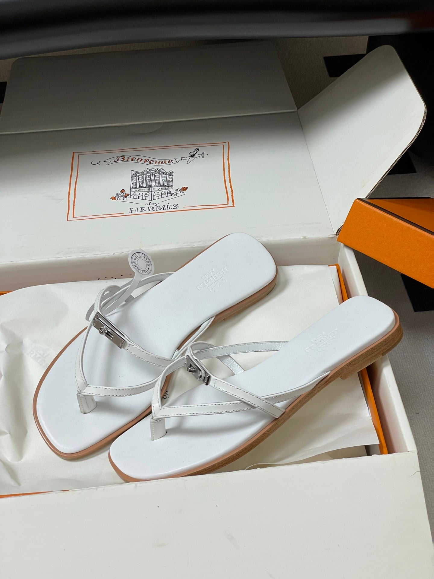 HM Miss Sandal White Calfskin 593794