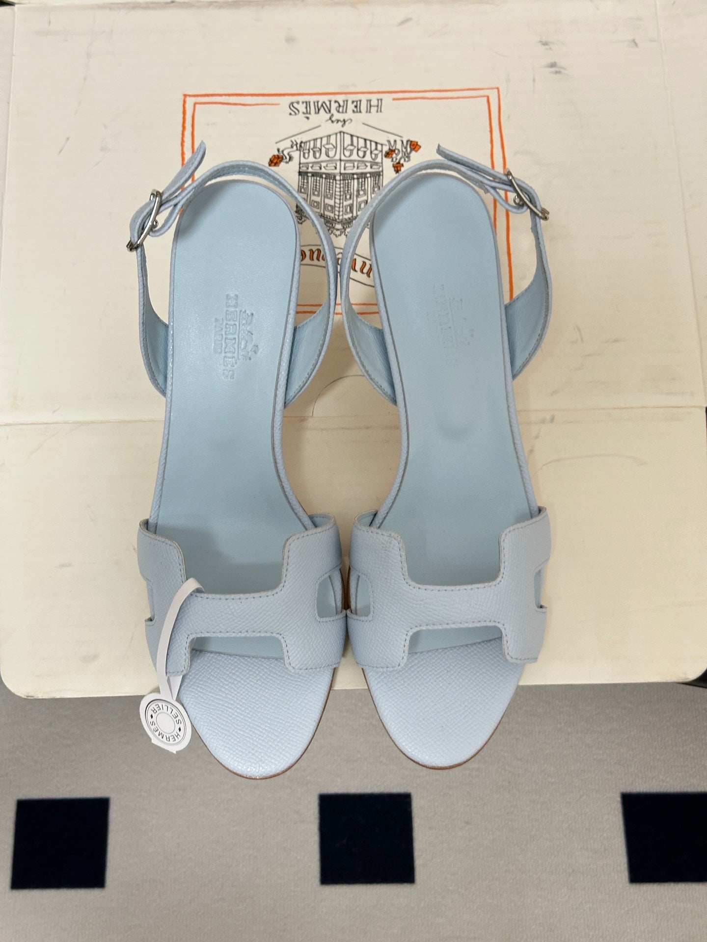 HM Holy Sandal Light Blue Cowhide 835003