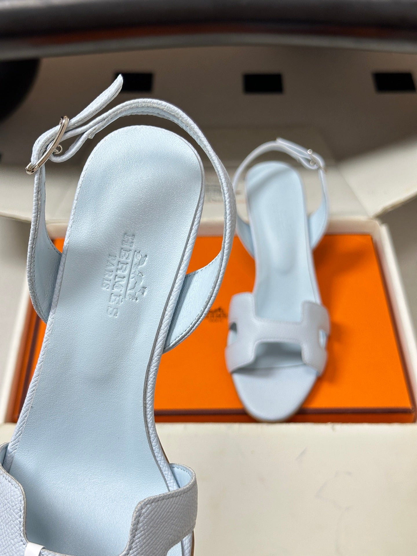 HM Holy Sandal Light Blue Cowhide 835003