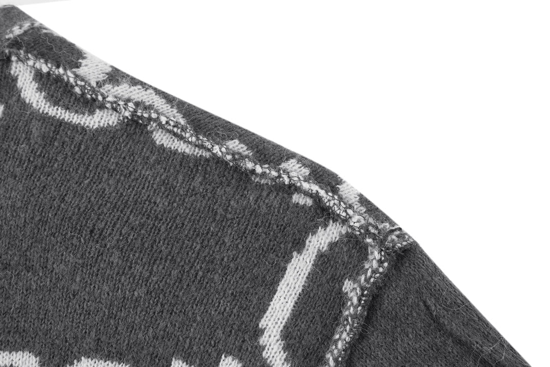 GG 25 Double-sided cardigan Grey Cashmere 0010
